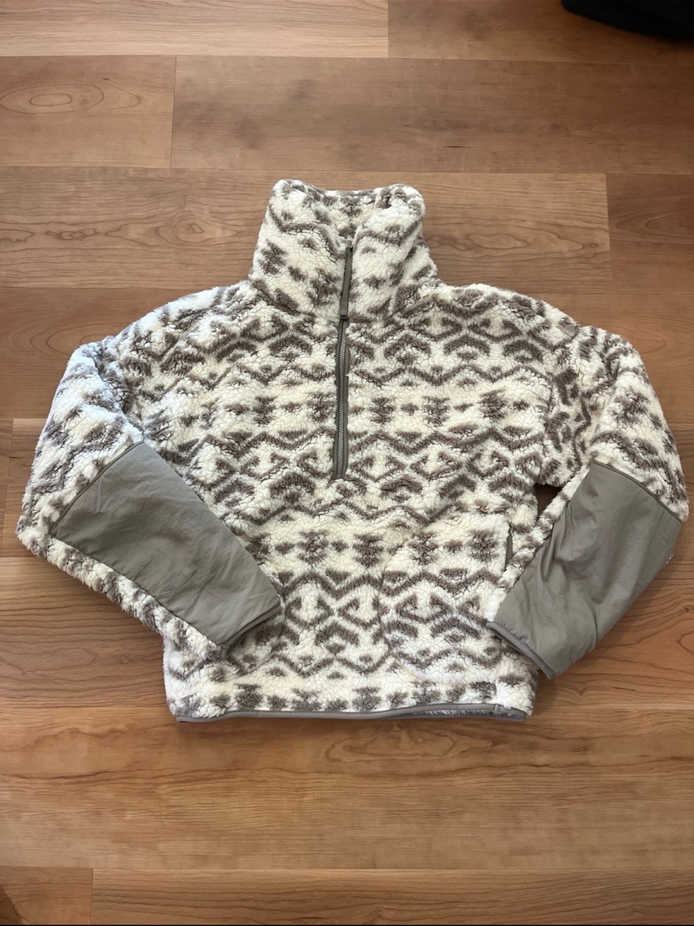 Abercrombie Utility Sherpa Half-Zip Sweater